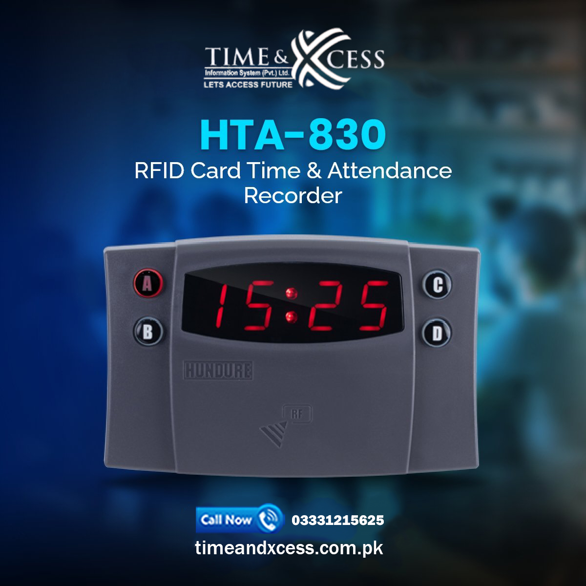 best Hundure RFID card time & attendance recorder