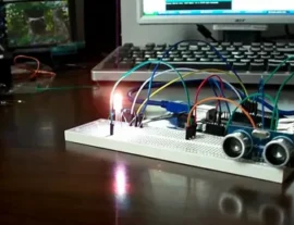 LED With Ultrasonic Sensor